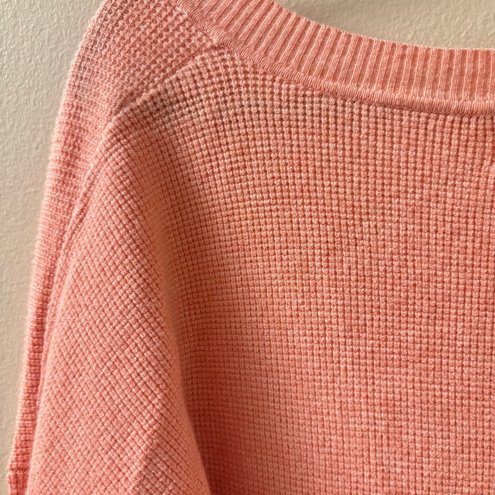 Dreamers by Debut Coral V-Neck Sweater Size M/L - Picture 10 of 12